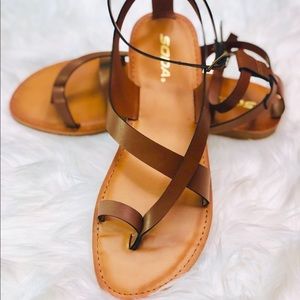 Strappy Brown Sandals